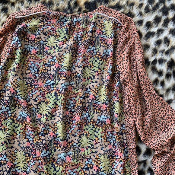 SCOTCH & SODA. Jungle Ruffle Drape Dress - Picture 6 of 10